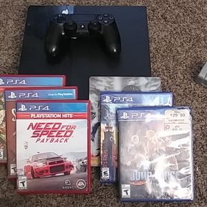 PS4 500gb with 6 games